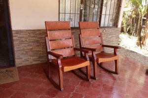 Rocking chairs leather